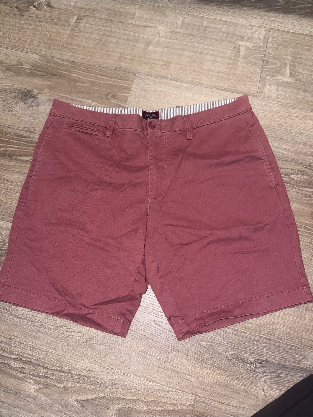 UNTUCKit Men's Flat Front Chino Shorts - Dusty Rose
